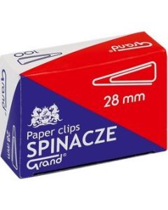 Spinacz biurowy trójkątny T28 Grand (10x100 szt) 28mm