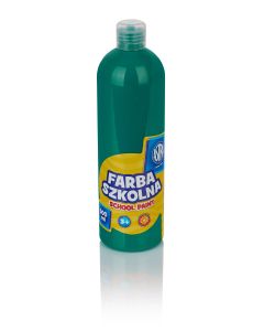 Farby plakatowe Astra, szkolne farby wodne w butelkach 500 ml, szmaragdowa