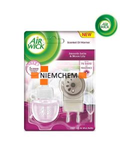 AIR WICK odświeżacz Elektryczny Księżycowa Lilia Otulona Satyną komplet 19 ml