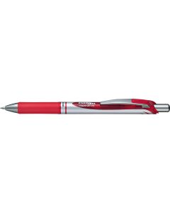 Pióro kulkowe Pentel EnerGel BL77, automatyczny cienkopis żelowy, czerwony