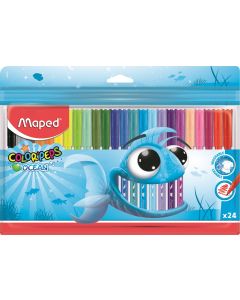 Flamastry Maped COLORPEPS, pisaki kolorowe, ocean 24 szt etui