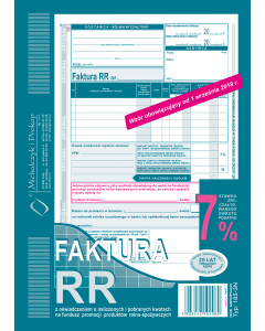 185-3N Faktura VAT RR A5 80kartek MICHALCZYK i PROKOP