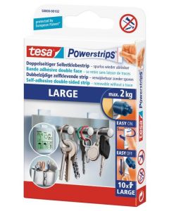 Plastry montażowe samoprzylepne tesa® POWERSTRIPS 10szt. duże, do 2kg