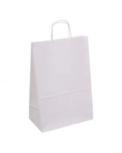 Torba papierowa ECOBAG 305x170x425mm biała 100g ekologiczna