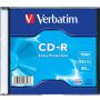 Płyta VERBATIM CD-R slim 1, 700MB 52x, ekstra ochrona