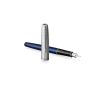 Pióro wieczne Parker SAND BLASTED METAL BLUE (F) giftbox, Parker 2146747