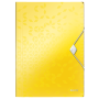 Teczka z gumką PP Leitz WOW, 15 mm, żółta 45990016