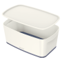 Pojemnik MyBOX mały z pokrywką biało-szary LEITZ 52291001