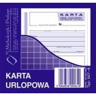 Karta urlopowa 2/3 6 507-6, druki akcydensowe