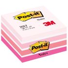 Kostka samoprzylepna POST-IT_ (2028-P), 76x76mm, 1x450 kart., różowa