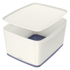 Pojemnik MyBOX duży z pokrywką biało-szary LEITZ 52161001