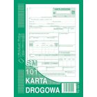 Karta drogowa - samochód osobowy A5, druki akcydensowe