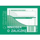 Wniosek o zaliczkę 408-5, druki akcydensowe