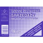 Dzienne zestawienie sprzedaży, k-15 A6, druki akcydensowe