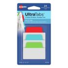 Ultra Tabs - samoprzylepne zakładki indeksujące, kolorowe, klasyczne, 50,8x38, 24 szt., Avery Zweckform 74754