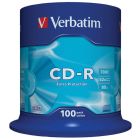 Płyta CD-R VERBATIM CAKE (100) Extra Protection 700MB x52 43411