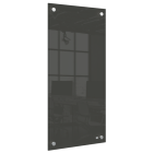Mała podłużna szklana tablica suchościeralna Nobo Home 300x600mm, czarna 1915609