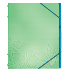 Teczka segregująca z 6 przekładkami Leitz Urban Chic, PP, A4, mieści 250 karte, zielona 39490050