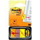 Zakładki indeksujące POST-IT_ z nadrukiem _ręka+ołówek_ (680-31), PP, 25.4x43.2mm, 50 kart.