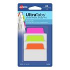 Ultra Tabs - samoprzylepne zakładki indeksujące, kolorowe, neonowe, 50,8x38, 24 szt., Avery Zweckform 74753