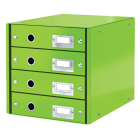 Pojemnik z 4 szufladami Leitz C&S WOW, zielony 60490054