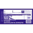 DRUK WZ WYDANIE MATERIAŁÓW NA ZEWN., 1/3 4, wielokopia 351-8, druki akcydensowe