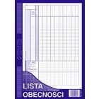 Lista obecności A4 506-1, druki akcydensowe