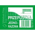 DRUK PJ Przepustka jednorazowa A7 (80) 571-9, druki akcydensowe