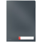 Folder A4 z kieszonką na etykietę Leitz Cosy, szara 47080089