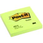 Bloczek samoprzylepny POST-IT_ (654N), 76x76mm, 1x100 kart., jaskrawy zielony