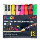 Markery z tuszem pigmentowym PC-5M, komplet 16 sztuk POSCA UNPC5M/16C