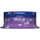 Płyty VERBATIM, płyta DVD+R cake box 25, 4.7GB 16x, Matt Silver