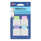 Ultra Tabs - samoprzylepne zakładki indeksujące, białe, 25,4x38, 40 szt., Avery Zweckform 74788