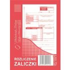 DRUK RZ Rozliczenie zaliczki 409-5, druki akcydensowe