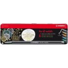 Flamaster STABILO Pen 68 metallic etui metalowe 6 szt.