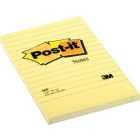 Karteczki samoprzylepne, Post it w linie 660 102x152mm, 100k, żółty