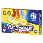 Farby dekoracyjne Astra o połysku metalicznym 6 kolorów - 10 ml, 83411900