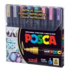 ZESTAW PC-5M , 8 SZTUK METALICZNYCH  POSCA UNI