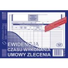 Ewidencja czasu wykonania umowy zlecenia A5 511-3E, druki akcydensowe