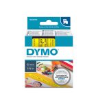 Taśma do drukarki Dymo, LabelManager D1 6 mm, czarny / żółty, 43618 DymoLabel