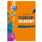 Blok techniczny, blok kolorowy A3, Oxford 10 kartek 225g