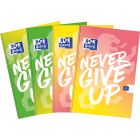 Zeszyt A4 60 kartek, kratka z marginesem, Oxford NEVER GIVE UP