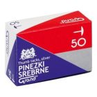 Pinezki biurowe, S50 srebrne 50 szt.