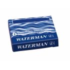 Naboje Waterman International, niebieski Floryda, 6 sztuk