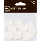 Magnesy do tablicy, punkty magnetyczne 30mm GRAND, biały, 10 szt