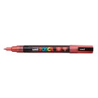 Marker z tuszem pigmentowym PC-3ML brokatowy czerwony POSCA UNPC3ML/DCE