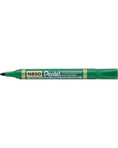 Marker permanentny N850 zielony okrągła końcówka PENTEL