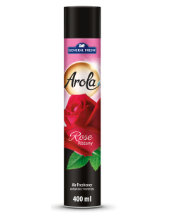 Odświeżacz powietrza AROLA Spray 400ml róża General Fresh