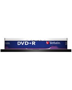 Płyty VERBATIM, płyta DVD+R cake box 10, 4.7GB 16x, Matt Silver