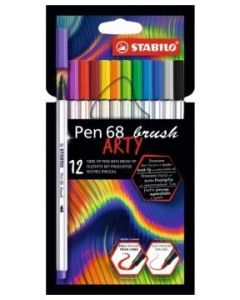 Flamaster STABILO Pen 68 brush etui kartonowe 12 szt. ARTY